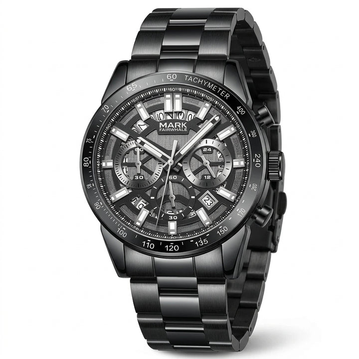Mark Fairwhale FW-5880 Me - luxury watch, stainless steel, white dial
