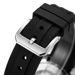 Mark Fairwhale FW-5930 MI - Leather Strap, Metal Buckle, Macro Detail