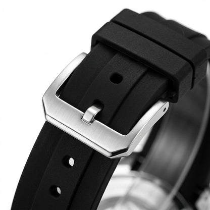 Mark Fairwhale FW-5930 MI - Leather Strap, Metal Buckle, Macro Detail