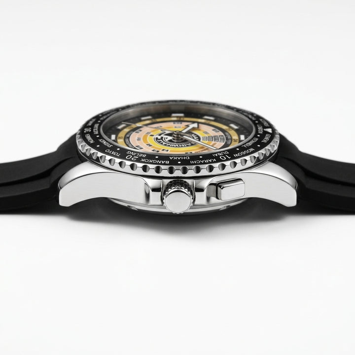 Mark Fairwhale FW-5930 MI - Side profile, luxury watch, case details