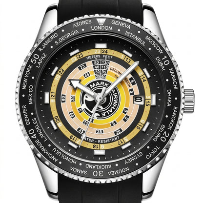 Mark Fairwhale FW-5930 MI - watch dial, luxury, macro, white background