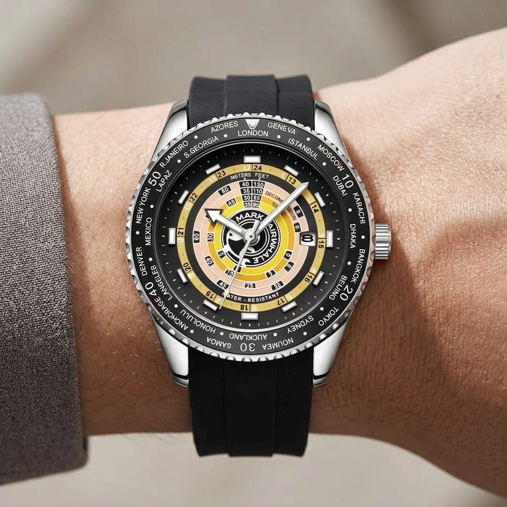 Mark Fairwhale FW-5930 MI - wristshot, luxury watch, close-up