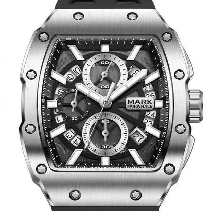Mark Fairwhale FW-5960 BA - luxury watch dial, macro, white background