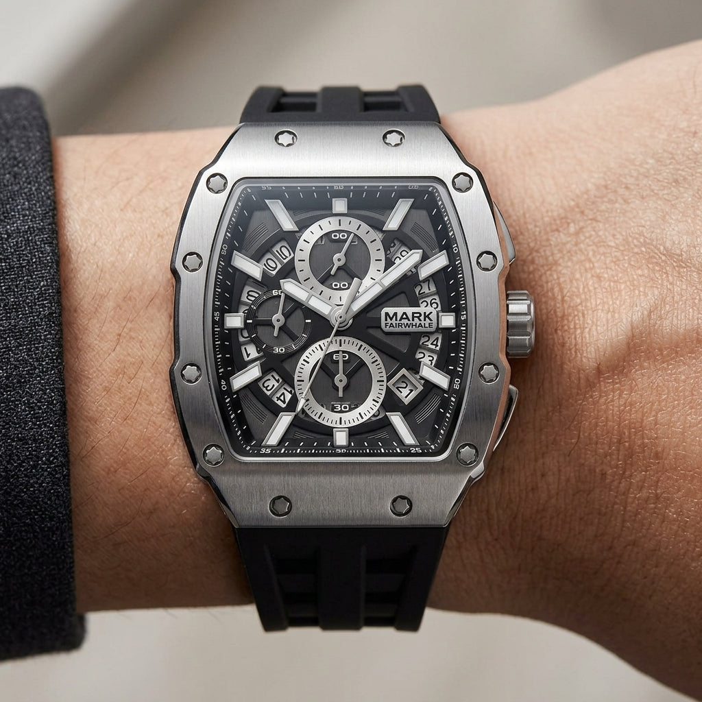 Mark Fairwhale FW-5960 BA - wristshot luxury watch details