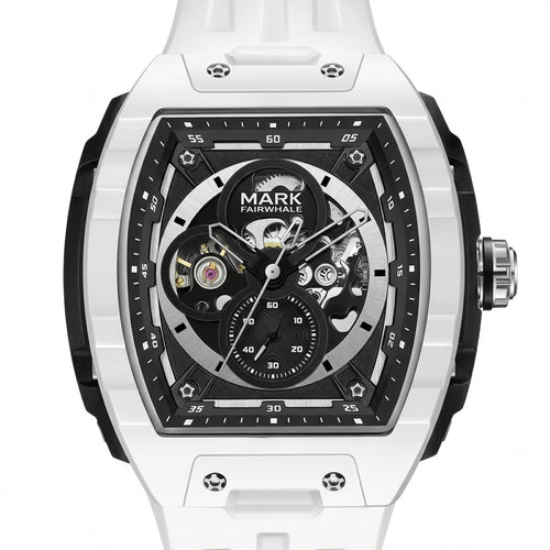 Mark Fairwhale FW-6003 NE - Watch dial, luxury, macro, white background