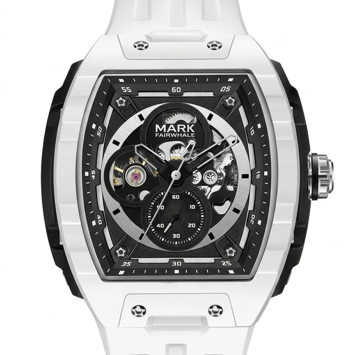 Mark Fairwhale FW-6003 NE - Watch dial, luxury, macro, white background