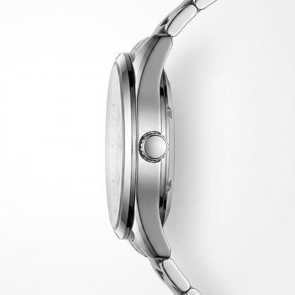 Mark Fairwhale FW-6015 Au - gold case, side profile, crown