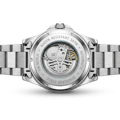 Mark Fairwhale FW-6032 Wr - watch case back, luxury, stainless steel, studio shot