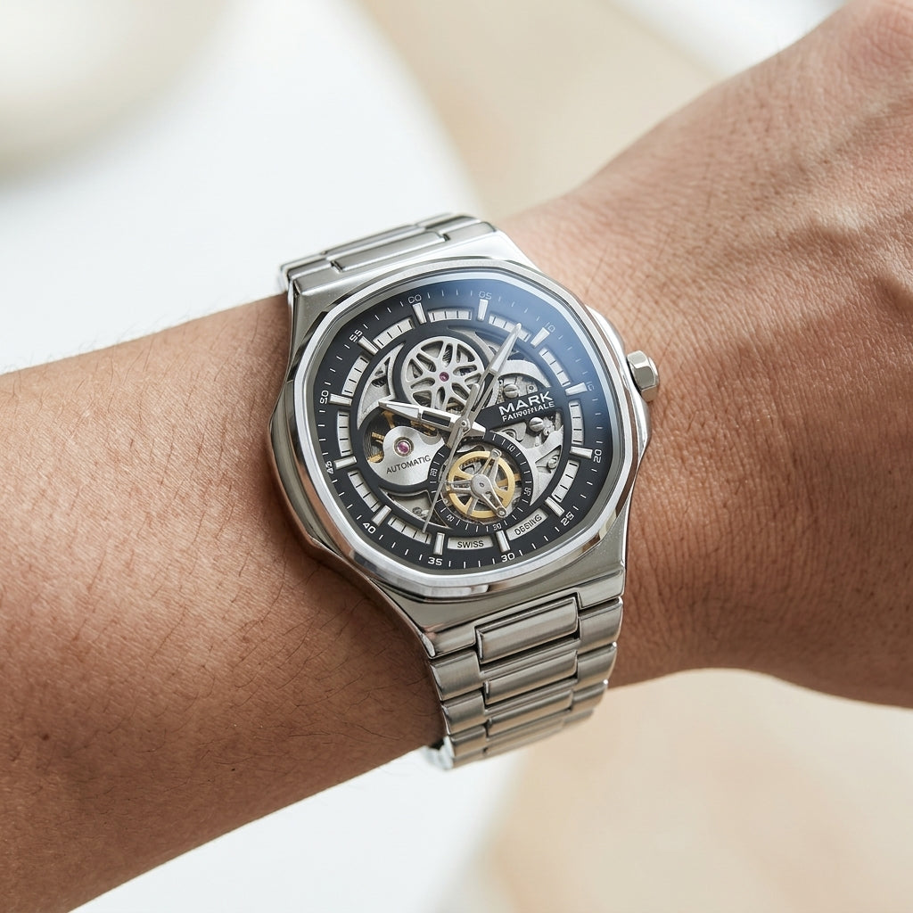 MARK FAIRWHALE FW-6043 Sk - men's luxury stainless steel chronograph