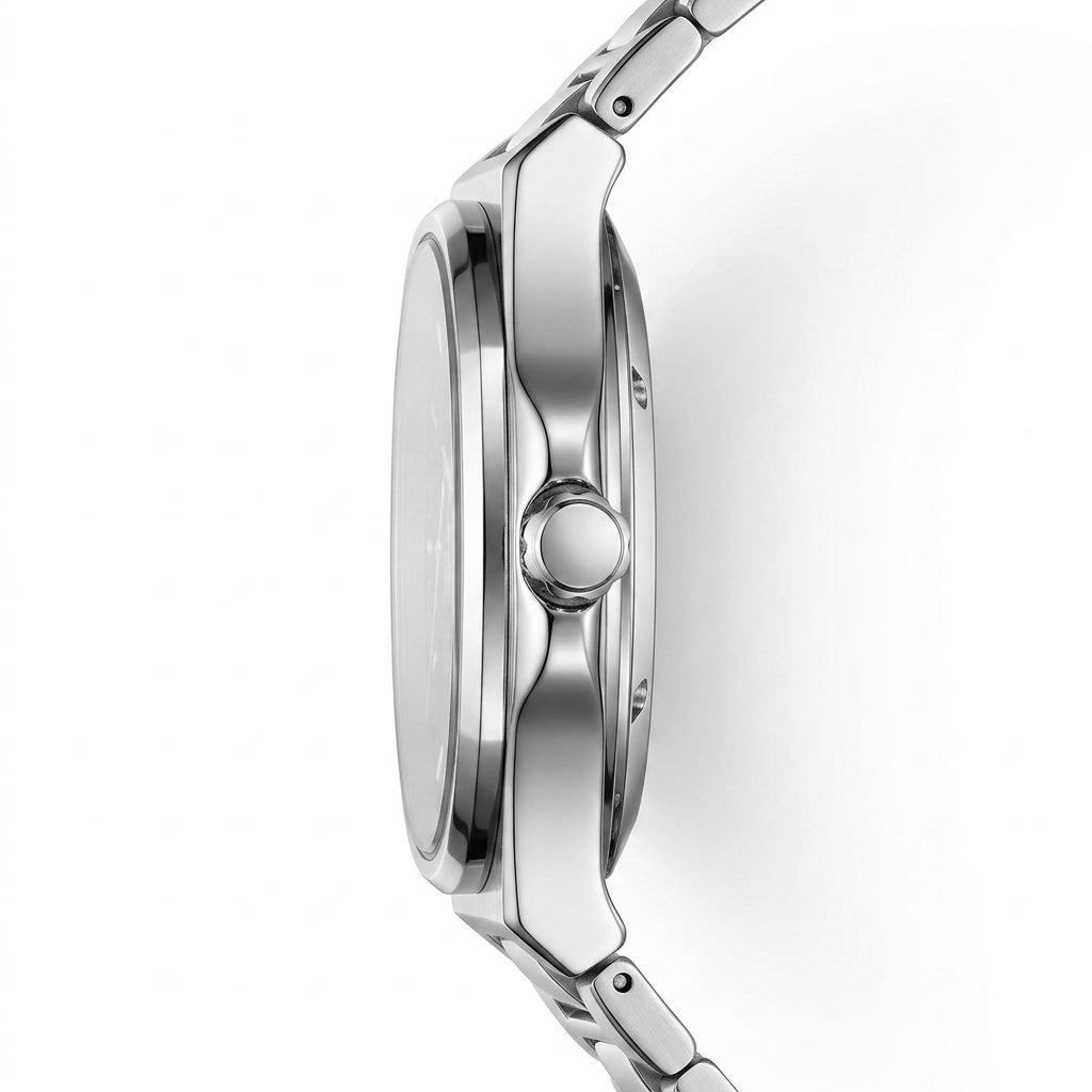 MARK FAIRWHALE FW-6043 Sk - quiet luxury, side profile, crown, strap