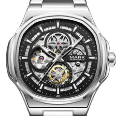 MARK FAIRWHALE FW-6043 Sk - watch dial, macro detail, luxury steel