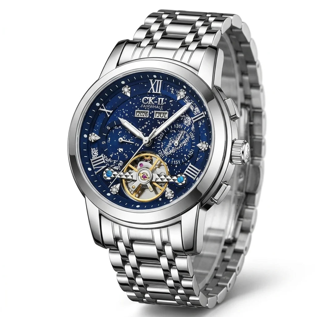MARK FAIRWHALE FW-6055 Me - quiet luxury stainless steel chronograph