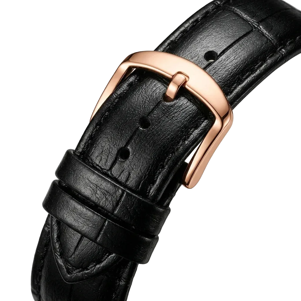 MARK FAIRWHALE FW-6063 Gr - leather strap metal buckle