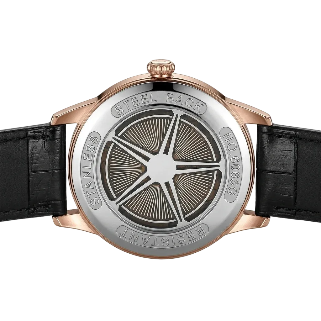 MARK FAIRWHALE FW-6063 Gr - stainless steel case back, engraved