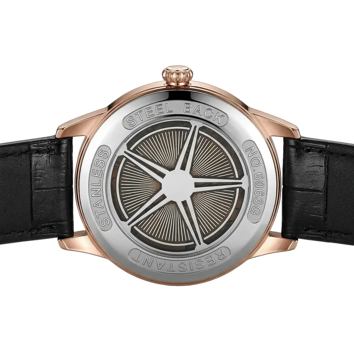 MARK FAIRWHALE FW-6063 Gr - stainless steel case back, engraved