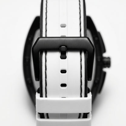 Mark Fairwhale FW-6520 Me - Leather Strap, Metal Buckle, Macro Detail