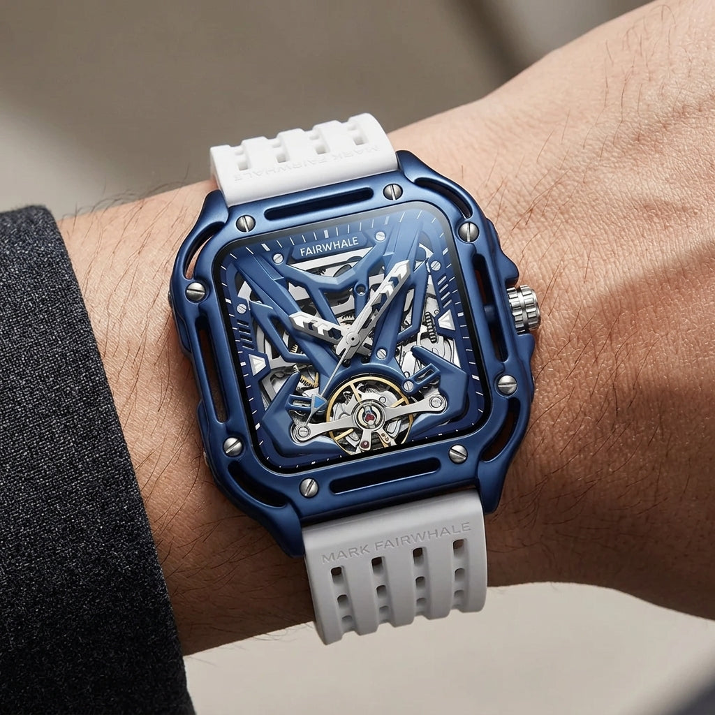 Mark Fairwhale FW-6530 ZE - luxury watch wristshot, studio detail, men&