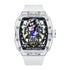 Mark Fairwhale LUXIUM men’s luxury skeleton automatic watch with transparent acrylic case and sapphire crystal