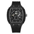 Mark Fairwhale NEXURIS black rubber strap skeleton automatic men’s watch