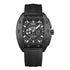 Mark Fairwhale SKELTOR men’s skeleton automatic watch with tonneau case and rubber strap – bold luxury timepiece