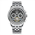 Men’s Fairwhale XAUREO luxury skeleton automatic watch with black dial, stainless steel case and calendar function