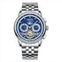 Fairwhale XAUREO men’s luxury automatic watch with blue skeleton dial, stainless steel bracelet and tourbillon design