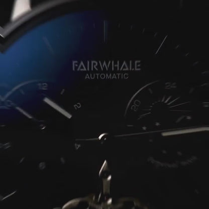 Mark Fairwhale THERIXIS Void Core – Gunmetal automatic watch with open-heart mechanics and moon phase complication