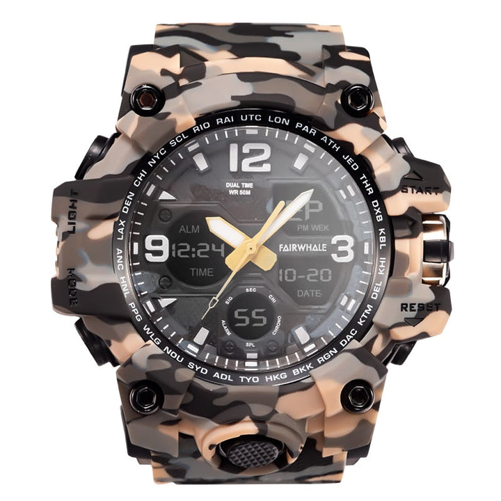 FW-4230 ROGUEFORCE watch lineup showcasing multiple colors and rugged styling.
