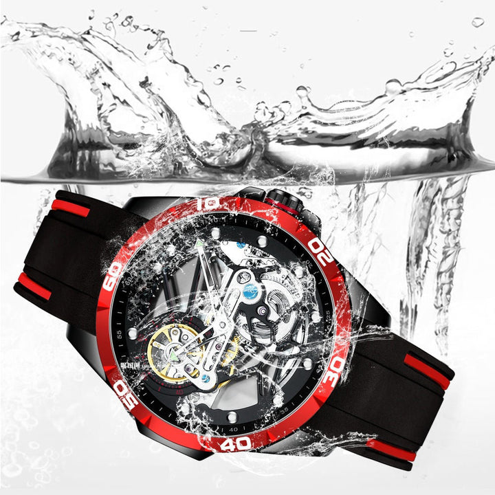 Mark Fairwhale Skeleton Silicon Strap Watch Product vendor