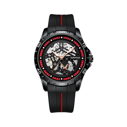 Mark Fairwhale Skeleton Silicon Strap Watch Product vendor