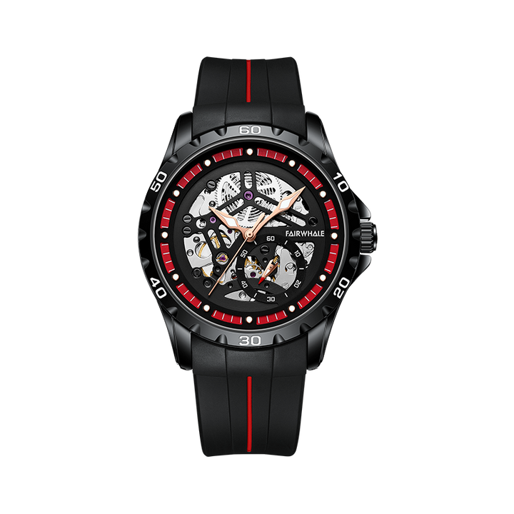 Mark Fairwhale Skeleton Silicon Strap Watch Product vendor