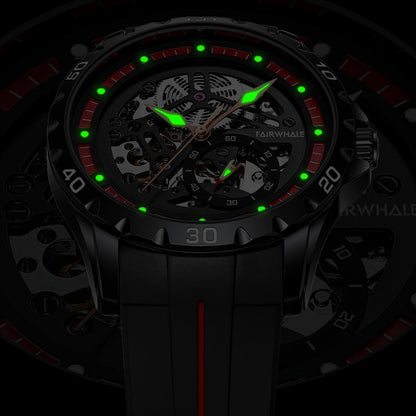 Mark Fairwhale Skeleton Silicon Strap Watch Product vendor