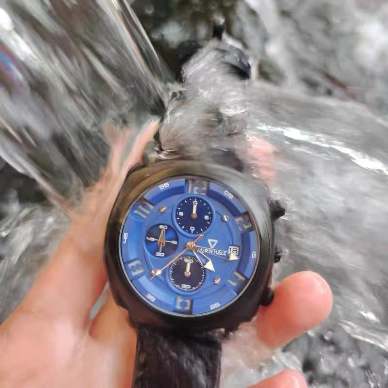 Mark Fairwhale Leather Military Watch