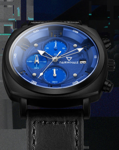 Mark Fairwhale Leather Military Watch