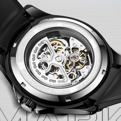 Mark Fairwhale Skeleton Silicon Strap Watch Product vendor
