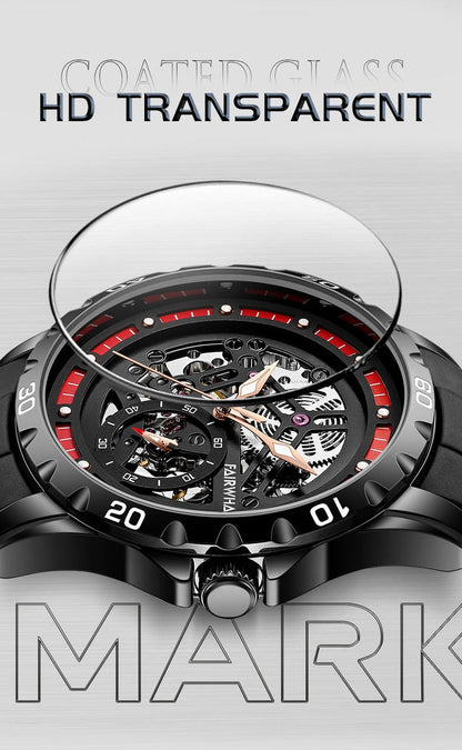 Mark Fairwhale Skeleton Silicon Strap Watch Product vendor