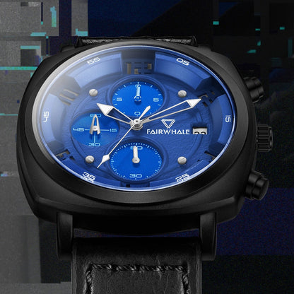 Mark Fairwhale Leather Military Watch