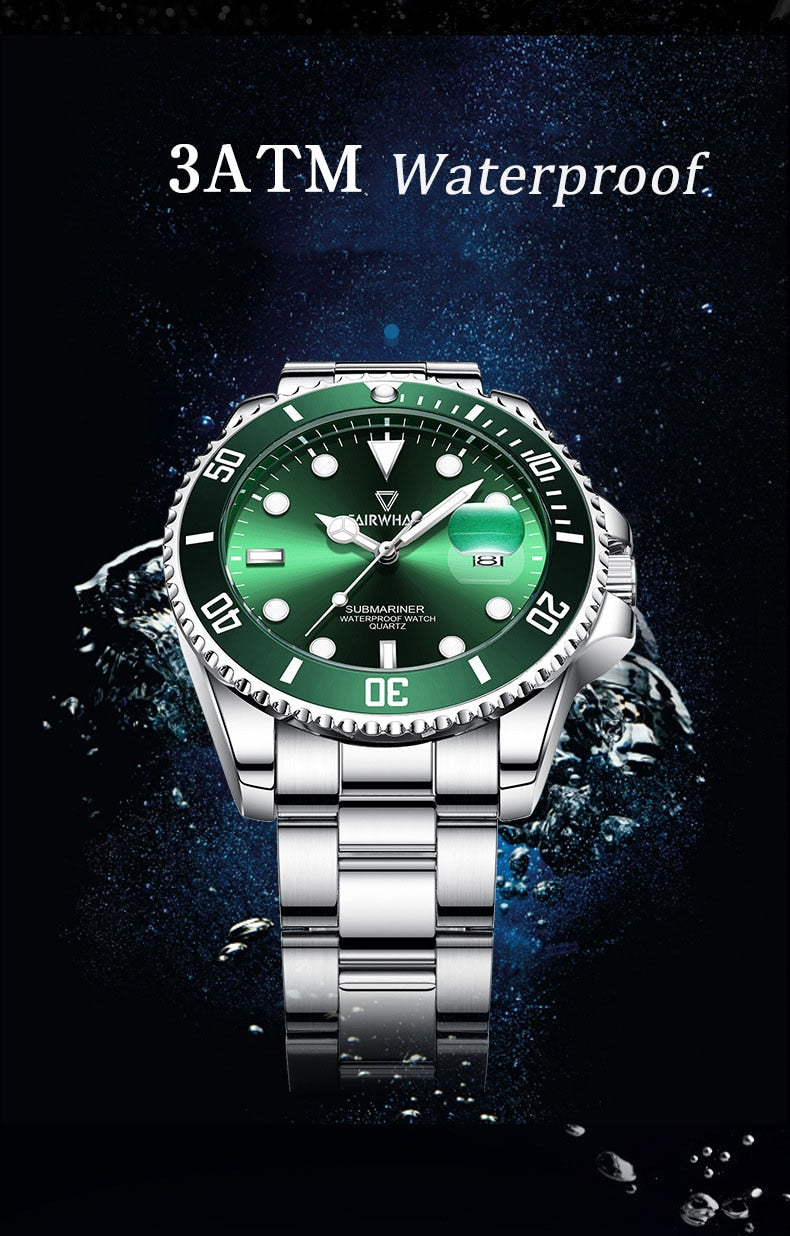 Mark Fairwhale Submariner Stainless Steel Watch