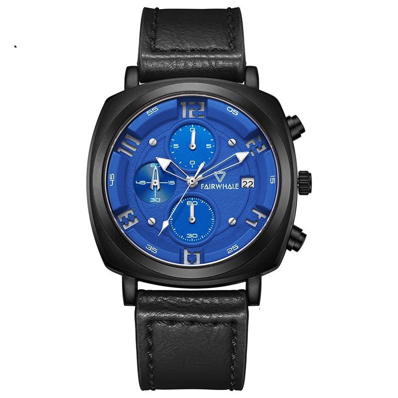 Mark Fairwhale Leather Military Watch