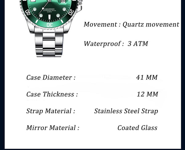 Submariner dimensions hotsell