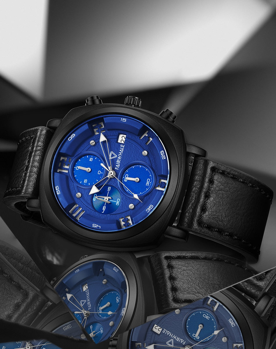 Mark Fairwhale Leather Military Watch