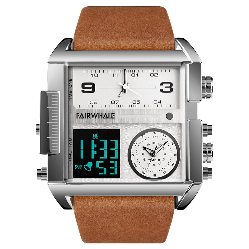 Mark Fairwhale Triple Clock Dial Watch