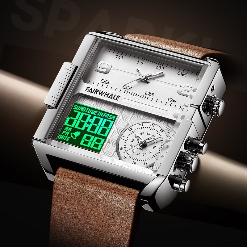 Mark Fairwhale Triple Clock Dial Watch