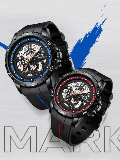 Mark Fairwhale Skeleton Silicon Strap Watch Product vendor