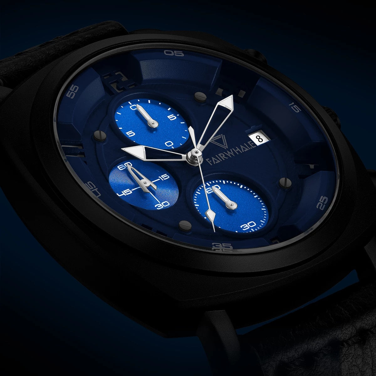 Mark Fairwhale Leather Military Watch