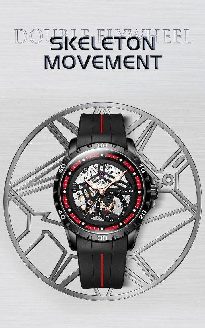 Mark Fairwhale Skeleton Silicon Strap Watch Product vendor