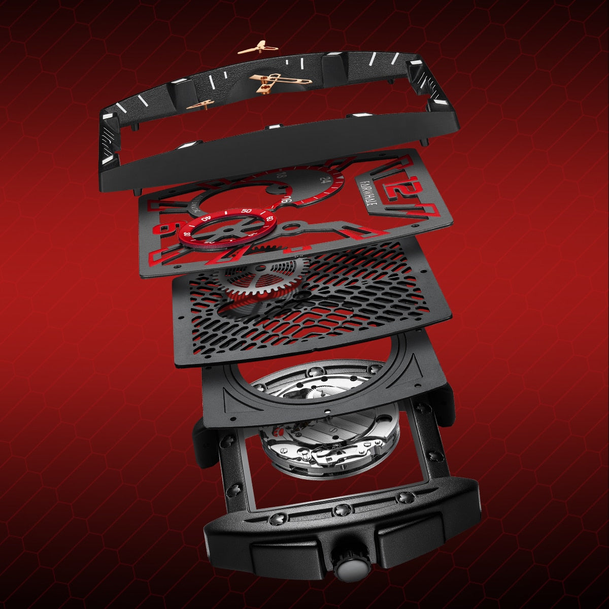 Mark Fairwhale Rubber Strap Sub-Dial Watch