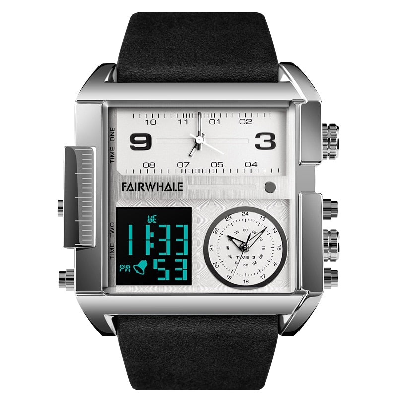 Mark Fairwhale Triple Clock Dial Watch