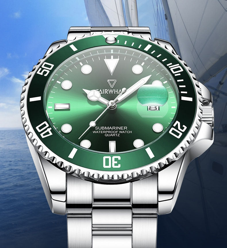 Mark Fairwhale Submariner Stainless Steel Watch