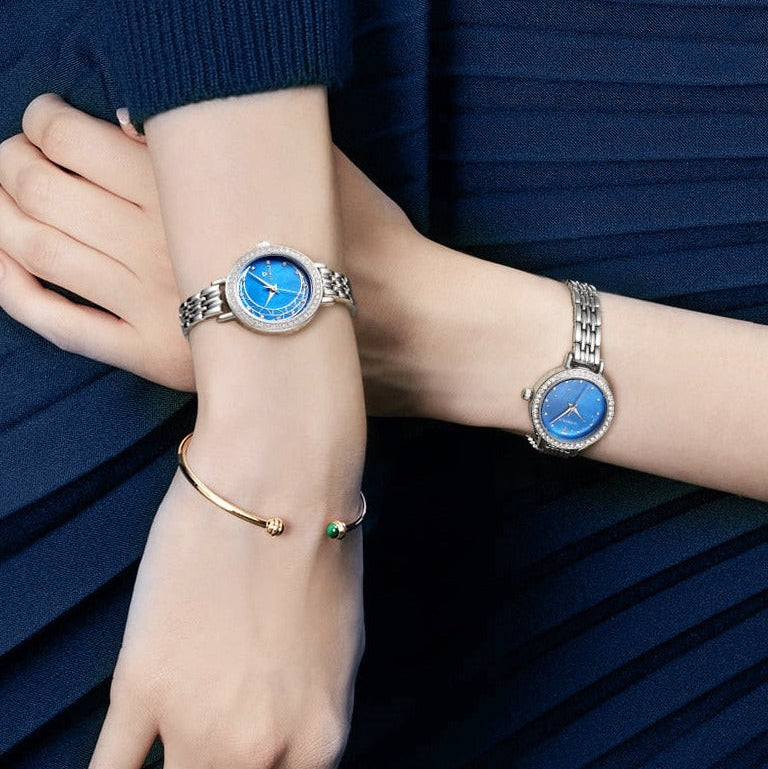 Stainless steel bracelet of Mark Fairwhale FW-3400 LUNAR women’s elegant wristwatch